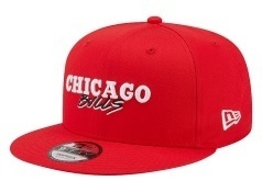 NEW ERA-9FIFTY Chicago Bulls Script Logo Snapback Cap-image-1