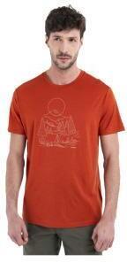 ICEBREAKER-T-shirt merinos 150 tech lite iii orange-image-1