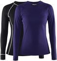 CRAFT-Be Active - Violet-Noir - T-shirt de running (pack de 2)