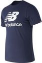 NEW BALANCE-T-shirt bleu marine homme MT83530