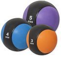 GORILLA SPORTS-Lot de 3 médecine balls (3kg, 4kg et 5kg)