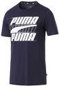 PUMA-T-shirt bleu homme Rebel Basic