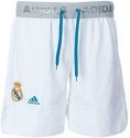 adidas-Real Madrid Short basketball blanc homme