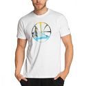 NEW ERA-T-shirt blanc homme Coastal Heat Golden State Warriors