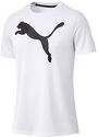 PUMA-Tee shirt Blanc Logo Homme ESS Active