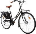 MOMABIKES-Vélo de Ville, HOLANDA 28", SHIMANO 6V, Selle Comfort - pour cycliste de 170 à 195cm