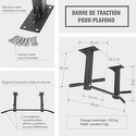 GORILLA SPORTS Barre de traction pour plafond image 3