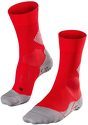 FALKE-Chaussettes 4Grip Rouge/Gris