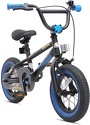 BIKESTAR-Vélo enfant pour garcons et filles de 3 - 4 ans | Bicyclette enfant 12 pouces BMX avec freins | Noir & Bleu