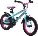 BIKESTAR-Vélo enfant pour garcons et filles de 4 - 5 ans | Bicyclette enfant 14 pouces VTT avec freins | Noir & Vert