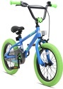 BIKESTAR-Vélo enfant pour garcons et filles de 4 - 5 ans | Bicyclette enfant 16 pouces BMX avec freins | Noir & Bleu