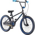 BIKESTAR-Vélo enfant pour garcons et filles de 6 ans | Bicyclette enfant 20 pouces BMX avec freins | Noir & Bleu