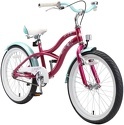 BIKESTAR-Vélo enfant pour garcons et filles de 6 ans | Bicyclette enfant 20 pouces cruiser avec freins | Bleu