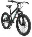 BIKESTAR-VTT Vélo tout terrain 20" pour enfants de 6 - 9 ans | Bicyclette cadre 11 pouces 7 vitesses Shimano, hardtail, Freins Disque | Menthe