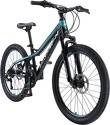 BIKESTAR-VTT Vélo tout terrain pour enfants de 10 - 13 ans | Bicyclette 24 pouces 21 vitesses Shimano, hardtail, Freins Disc, Suspension