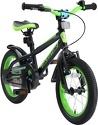 BIKESTAR-Vélo enfant pour garcons et filles de 4 - 5 ans | Bicyclette enfant 14 pouces VTT avec freins | Noir & Vert