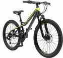 BIKESTAR-VTT Vélo tout terrain pour enfants de 10 - 13 ans | Bicyclette 24 pouces 21 vitesses Shimano, hardtail, Freins Disc, Suspension