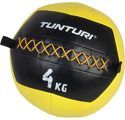 TUNTURI-Balle murale wall ball crossfit 4kg jaune