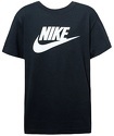 NIKE-G NSW Tee Dptl Basic Futura T-Shirt Fille Black/(White) FR: XS (Taille Fabricant: XS)