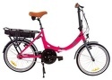 Moov'In-Vélo électrique pliant Fold N7 Rose 20", 250W Batterie amovible 36V / 10,4 Ah