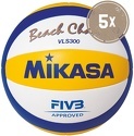 MIKASA-Beach Champ Vls 300 Dvv Lot De 5 - Ballon de volley-ball