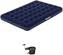 BEST WAY-Airbed Matelas Camping 2 Places + Pompe Elect Plug