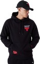 NEW ERA-Sweat à Capuche NBA Chicago Bulls Half Logo Oversized Noir