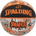 SPALDING-Ballon Basketball Orange Graffiti