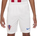 NIKE-Short Croatie Domicile 2022/2023 Blanc Junior