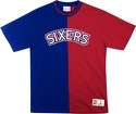 Mitchell & Ness-T-shirt Philadelphia 76ers nba split color