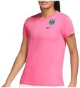 NIKE-T-shirt de supporter du FC Barcelone pour femmes Evergreen rose/bleu