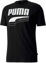 PUMA-T-shirt Rebel Bold Tee noir/blanc