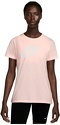 NIKE-T-Shirt Femmes Sportswear Essential Icon Futura rose/blanc