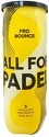 adidas Performance-Tube de 3 balles All For Padel Pro Bounce