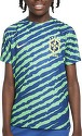 NIKE-Pré-Match Brésil Bleu/Vert Junior
