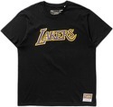 Mitchell & Ness-T-shirt Los Angeles Lakers Team Logo Noir