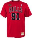 Mitchell & Ness-Shirt - Chicago Bulls Dennis Rod rouge