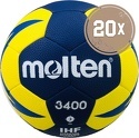 MOLTEN-Set de 20 ballons de Handball H3X3400-NB