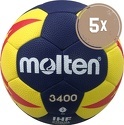 MOLTEN-Set de 5 ballons de handball H2X3400-NR