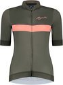 Rogelli-Maillot Manches Courtes Velo Prime - Femme - Vert/Coral