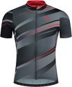Rogelli-Maillot Manches Courtes Velo Buzz - Homme - Gris/Rouge