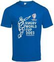 RWC 2023-T-Shirt Rugby Officiel Coupe Du Monde De Rugby France 2023 Kicker Bleu Marine