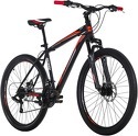 KS Cycling-VTT semi-rigide 26" Catappa noir-rouge TC 46 cm
