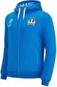 MACRON-Sweatshirt À Capuche Zippé Coton Italie Rugby Merch Rwc Country 2023