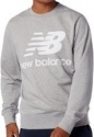 NEW BALANCE-Essentials Stacked ogo French Terry Crewneck Sweatshirt