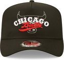 NEW ERA-A Frame Trucker Cap Logo Overlay Chicago Bulls