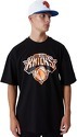 NEW ERA-T-shirt NBA New York Knicks Infill Logo Oversize Noir