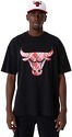 NEW ERA-T-shirt NBA Chicago Bulls Infill Logo Oversize Noir