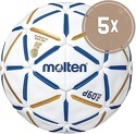 MOLTEN-5er Ballset H2D5000-BW Handball d60 Pro