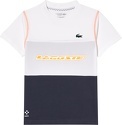 LACOSTE-Tee-shirt TJ6043 Daniil Junior Blanc/Bleu